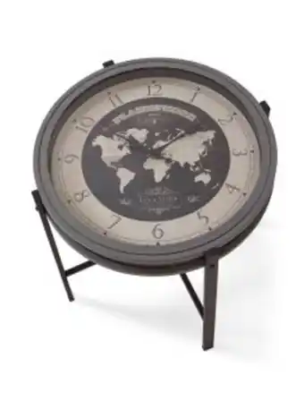 Beistelltisch mit uhr