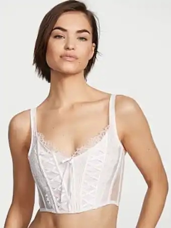 Victoria's Secret Unlined lace-up corset top Angebot