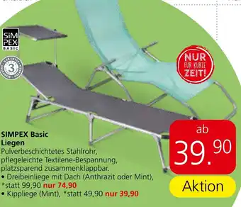 Eurospar SIMPEX Basic Liegen Angebot
