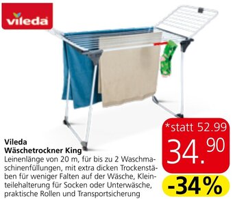 Eurospar vileda Wäschetrockner King Angebot