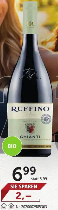 RUFFINO Chianti DOCG BIO 2022 0,75 l, Italien, Toskana, frisch & fruchtig