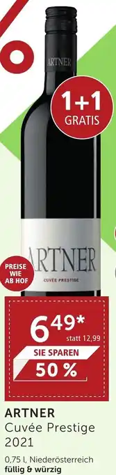 Weinwelt Interspar ARTNER Cuvée Prestige 2021 0,75 l, Niederösterreich füllig & würzig Angebot