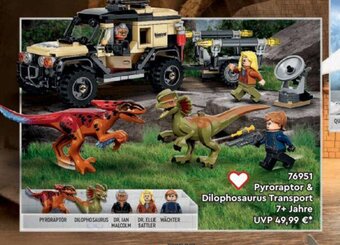 Lego Pyroraptor & Dilophosaurus Transport 7+ Jahre Angebot