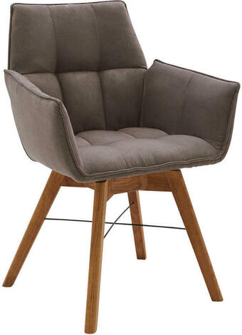 XXXLutz Armlehnstuhl in holz, textil eichefarben, cappuccino Angebot