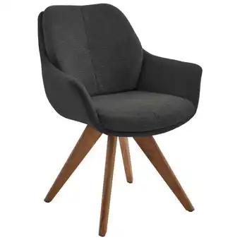 XXXLutz Armlehnstuhl in holz, textil graphitfarben, eichefarben Angebot