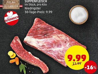 PENNY SUPPENFLEISCH im Stück, pro Kilo Angebot