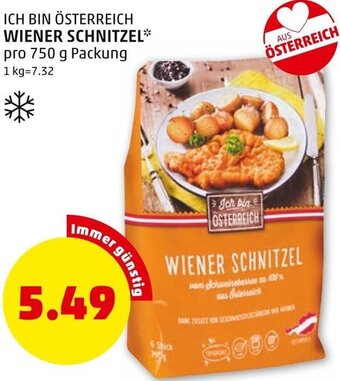 PENNY ICH BIN ÖSTERREICH WIENER SCHNITZEL* pro 750 g Packung Angebot