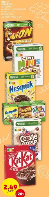 PENNY NESTLÉ CEREALIEN div. Sorten 200 g- 400 g Angebot