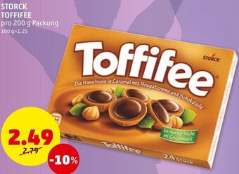 PENNY STORCK TOFFIFEE pro 200 g Packung Angebot