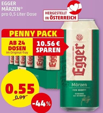 PENNY EGGER MÄRZEN* pro 0,5 Liter Dose Angebot