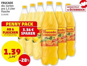 PENNY FRUCADE div. Sorten pro 1,5 Liter Angebot