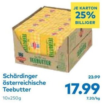 T&G Schärdinger österreichische Teebutter 10 x 250 g Angebot