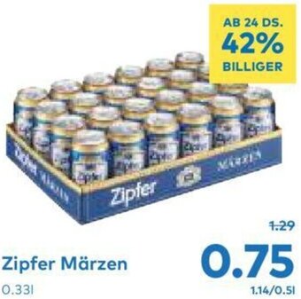 T&G Zipfer Märzen 0.33L Angebot