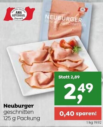 ADEG Neuburger geschnitten 125 g Packung Angebot