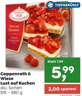ADEG Coppenrath & Wiese Lust auf Kuchen div. Sorten 515-580g Angebot