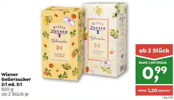 ADEG Wiener Gelierzucker 2:1 od. 3:1 500 g ab 2 Stück je Angebot