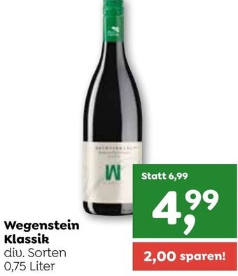 ADEG Wegenstein Klassik div. Sorten 0,75 Liter Angebot