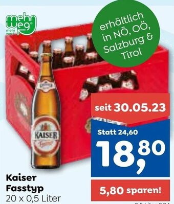 ADEG Kaiser Fasstyp 20 x 0,5 Liter Angebot