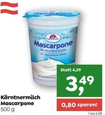 ADEG Kärntnermilch Mascarpone 500 g Angebot