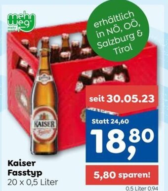 ADEG Kaiser Fasstyp 20 x 0,5 Liter Angebot