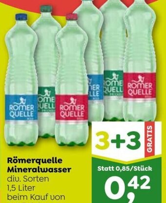 ADEG Römerquelle Mineralwasser div. Sorten 1,5 Liter Angebot