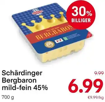 MPreis Schärdinger Bergbaron mild-fein 45% 700 g Angebot