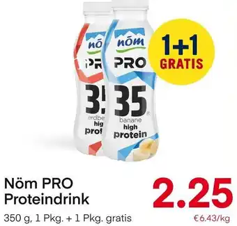 MPreis Nöm PRO Proteindrink 350 g, 1 Pkg. + 1 Pkg. gratis Angebot