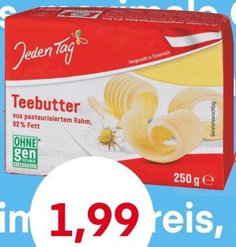 MPreis Jeden Tag Teebutter 250 g Angebot
