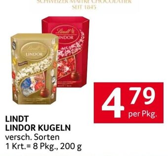 Transgourmet LINDT LINDOR KUGELN versch. Sorten per Pkg. Angebot