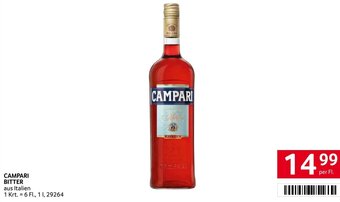 Transgourmet CAMPARI BITTER Angebot