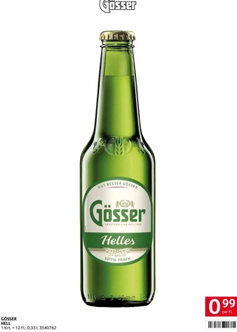 Transgourmet GÖSSER HELL Angebot