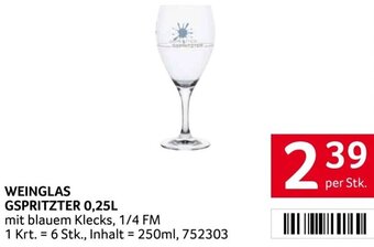 Transgourmet WEINGLAS GSPRITZTER 0,25L per Stk. Angebot