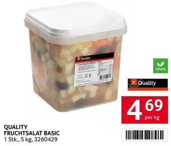 Transgourmet QUALITY FRUCHTSALAT BASIC 1 Stk., 5 kg, 3260429 per kg Angebot