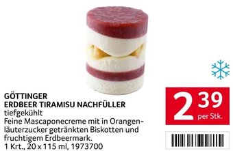 Transgourmet GÖTTINGER ERDBEER TIRAMISU NACHFÜLLER tiefgekühlt per Stk. Angebot