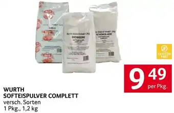 Transgourmet WURTH SOFTEISPULVER COMPLETT versch. Sorten per Pkg. Angebot