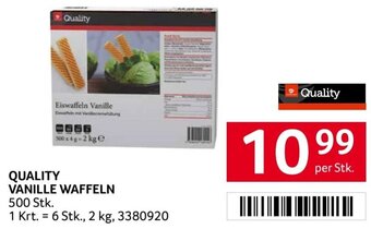 Transgourmet QUALITY VANILLE WAFFELN 500 Stk. Angebot