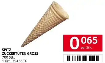 Transgourmet SPITZ ZUCKERTÜTEN GROSS 700 Stk. Angebot