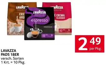 Transgourmet LAVAZZA PADS 18ER versch. Sorten per Pkg. Angebot