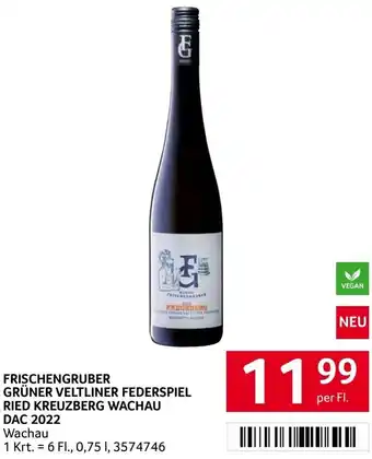 Transgourmet FRISCHENGRUBER GRÜNER VELTLINER FEDERSPIEL RIED KREUZBERG WACHAU DAC 2022 Angebot