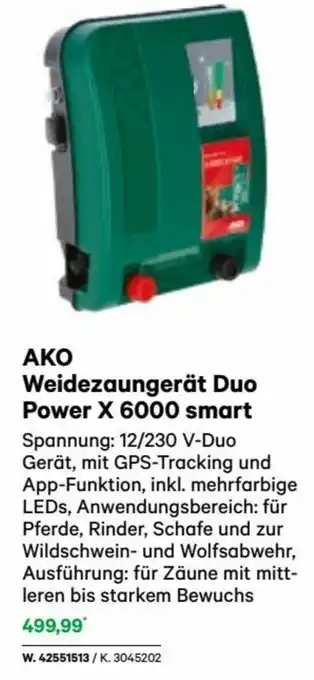Lagerhaus ΑΚΟ Weidezaungerät Duo Power X 6000 smart Angebot