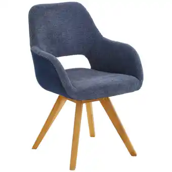 XXXLutz Armlehnstuhl in holz, kunststoff blau, eichefarben Angebot