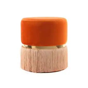XXXLutz Hocker in metall, textil, holzwerkstoff orange, goldfarben, champagner Angebot