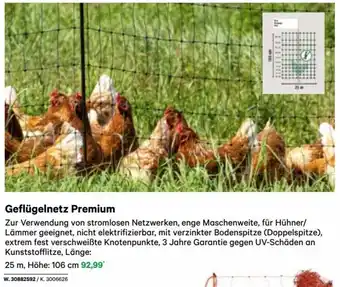 Lagerhaus Geflügelnetz Premium 25 m, Höhe: 106 m Angebot