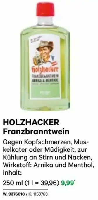 Lagerhaus HOLZHACKER Franzbranntwein 250 ml Angebot