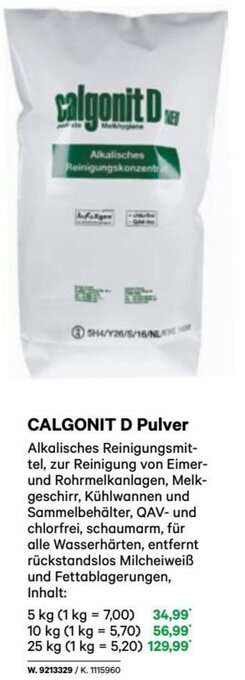 Lagerhaus CALGONIT D Pulver 5 kg Angebot