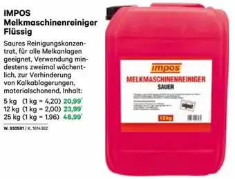 Lagerhaus IMPOS Melkmaschinenreiniger Flüssig 5 kg Angebot