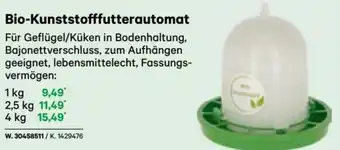 Lagerhaus Bio-Kunststofffutterautomat 1 kg Angebot
