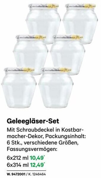 Lagerhaus Geleegläser-Set 6x212 ml Angebot
