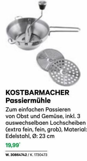 Lagerhaus KOSTBARMACHER Passiermühle Angebot