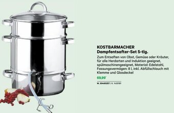 Lagerhaus KOSTBARMACHER Dampfentsafter-Set 5-tlg. Angebot